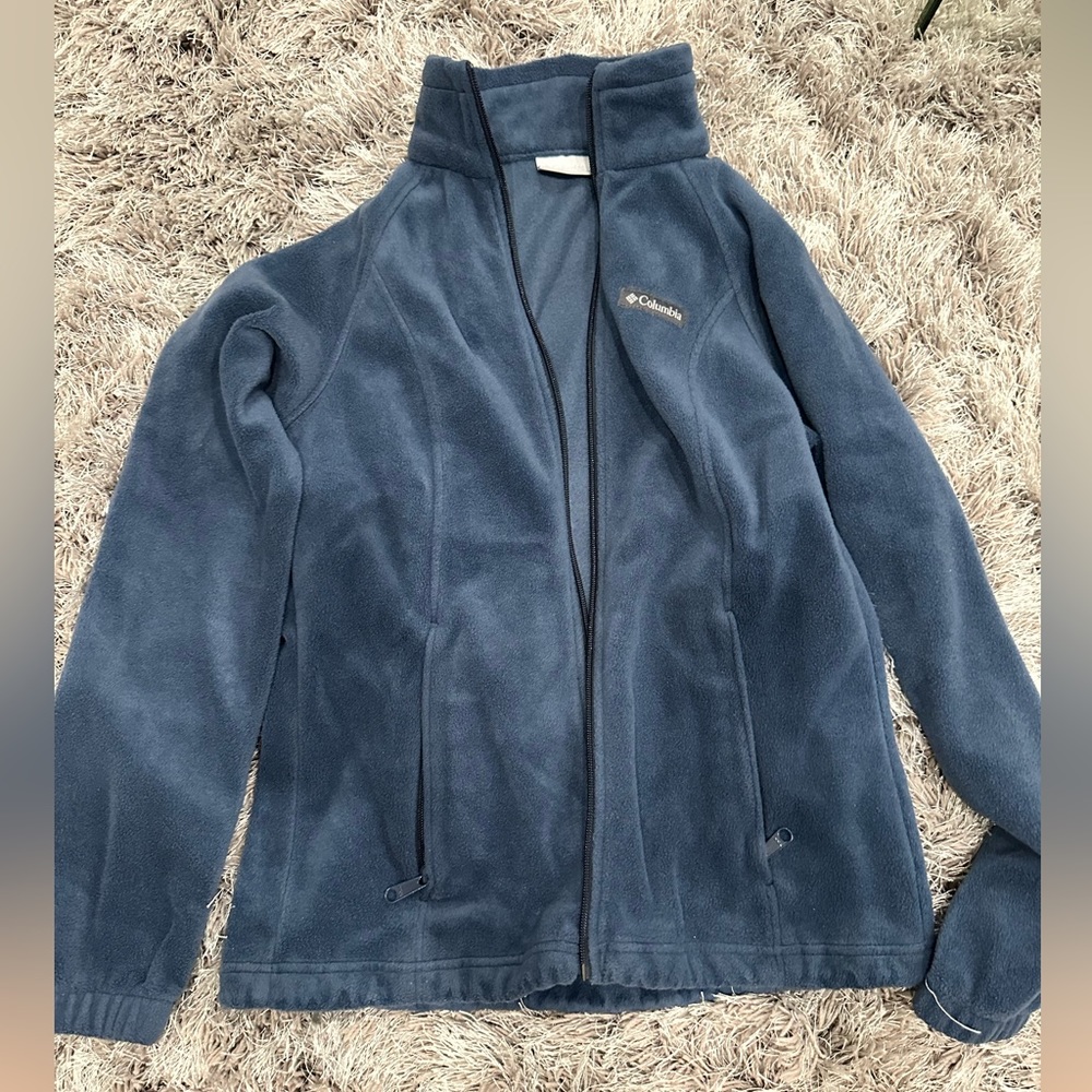 Columbia navy zip up jacket